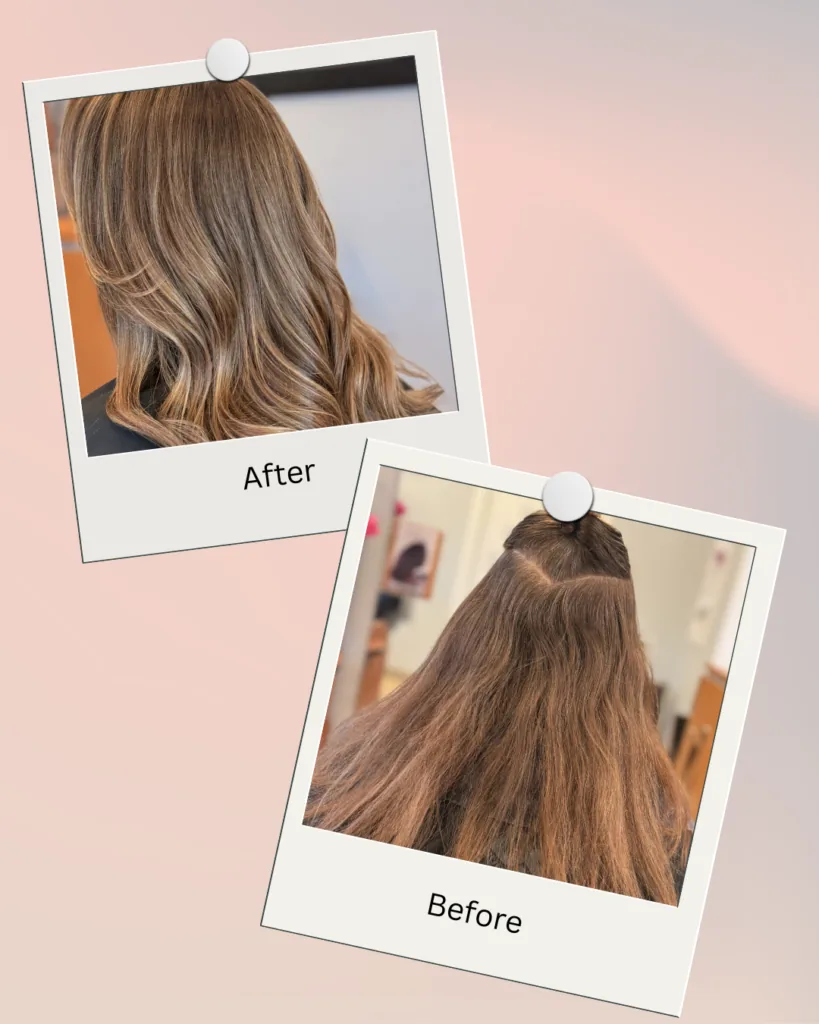 Balayage color transformation by Barclay's Salon, Everett WA